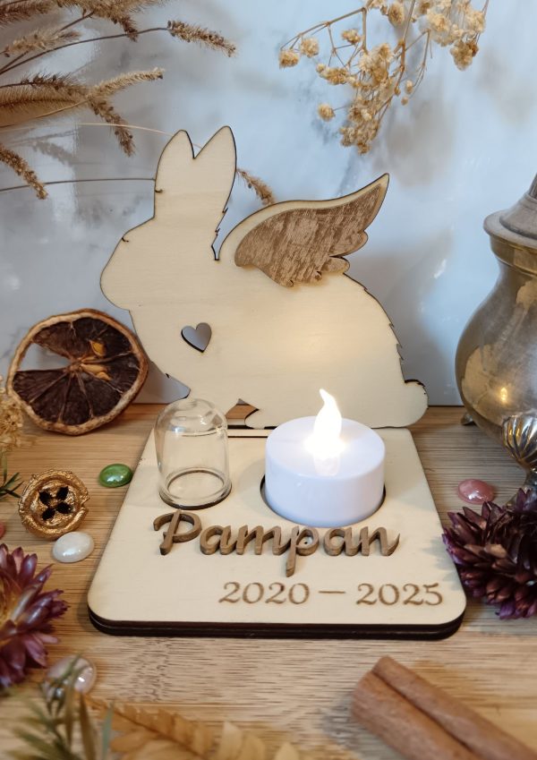 Photophore Commémoratif Lapin - Modèle Pampan