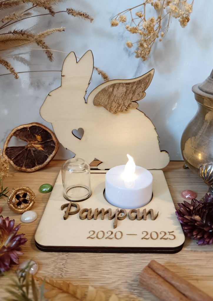 Photophore Commémoratif Lapin - Modèle Pampan